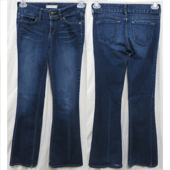 Bullhead Denim - Bullhead Black jeans 7R Flare denim whiskered